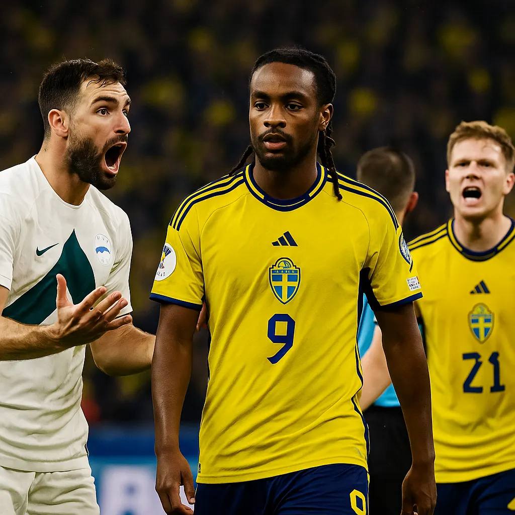 fotboll sverige slovenien