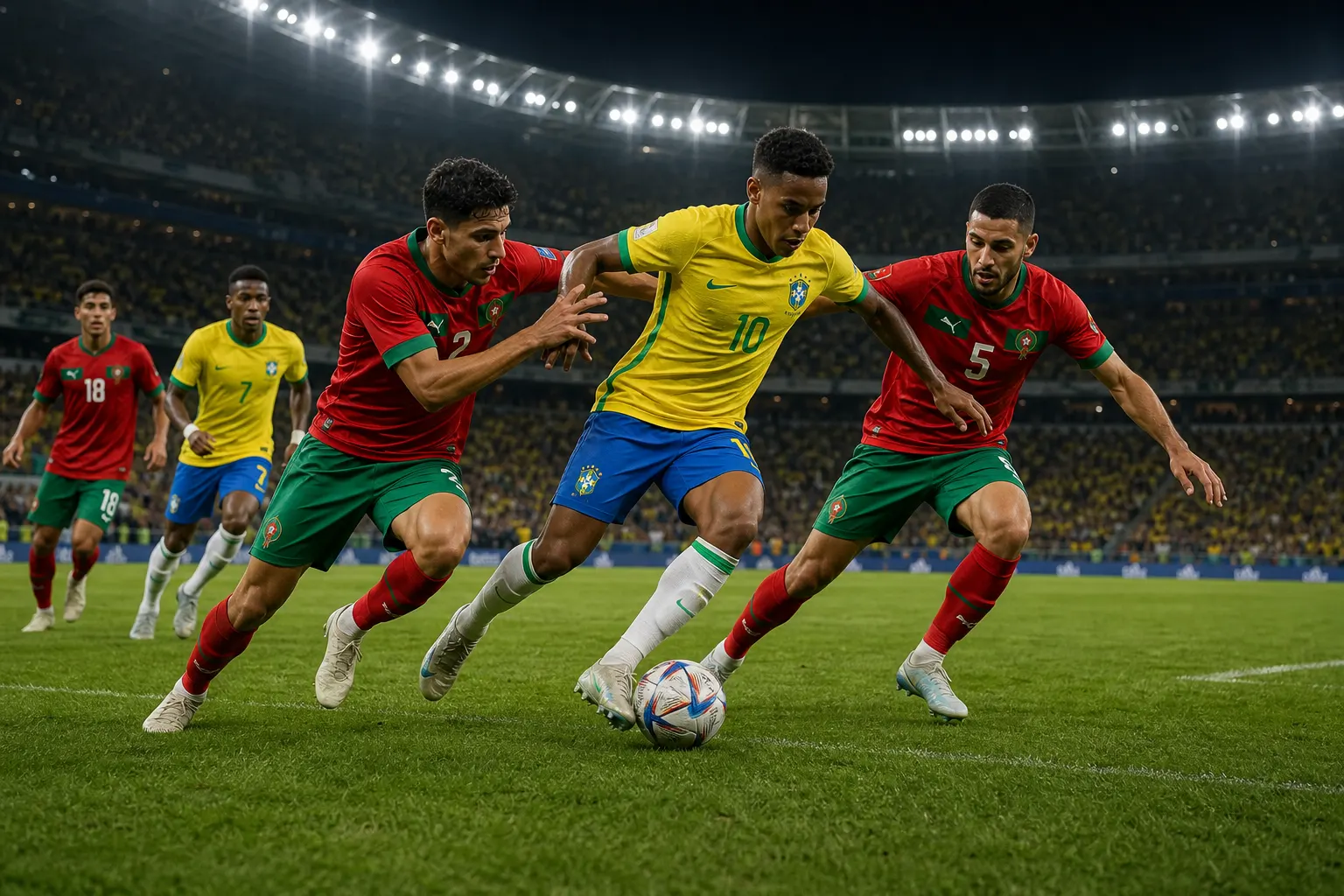 Brasilien-Marocko fotbolls-vm 2026