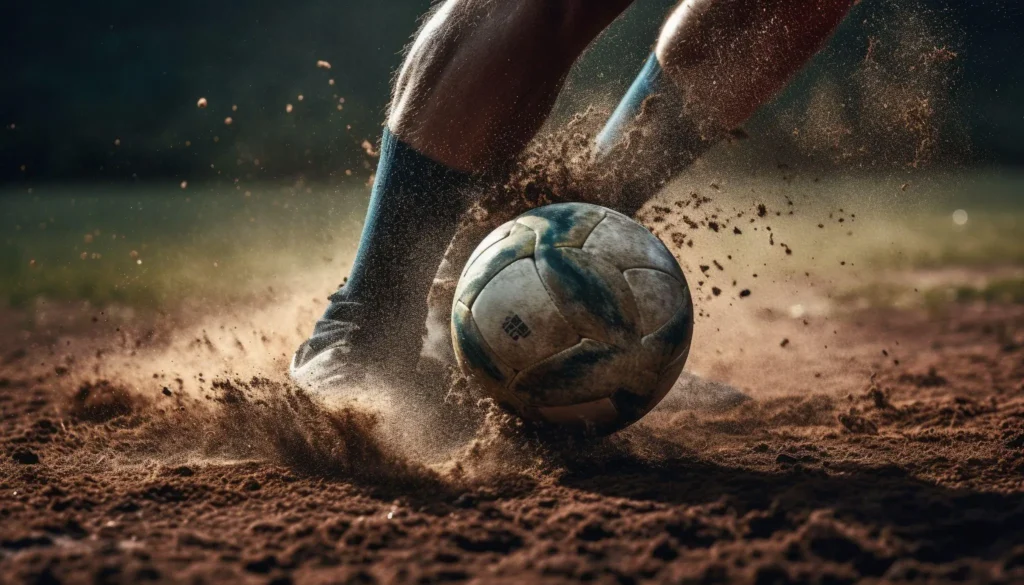 fotboll sand