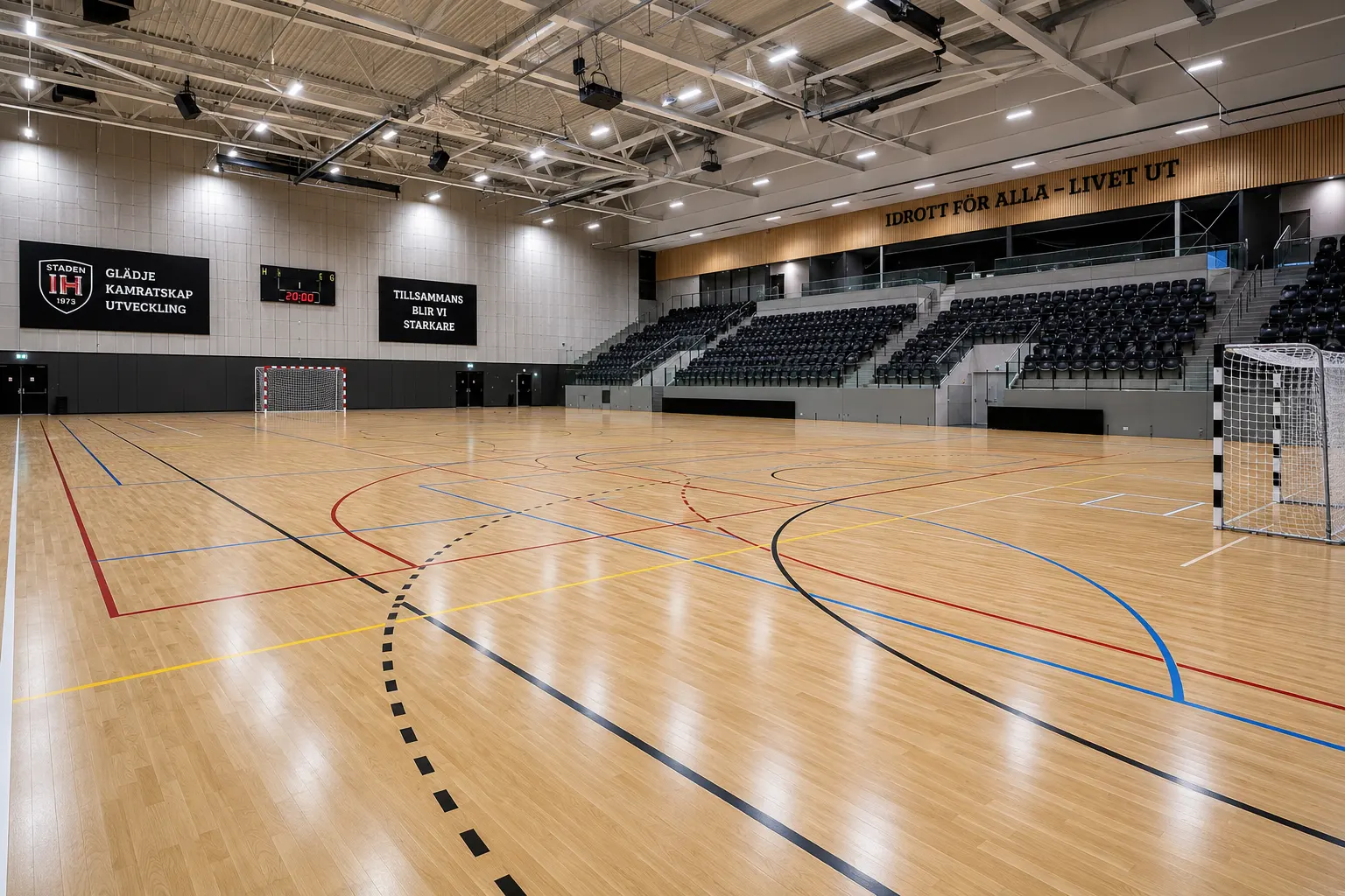 Golv i idrottshall
