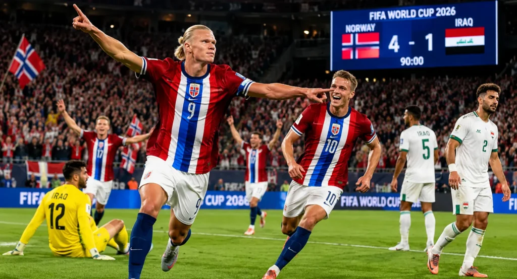 Norge-Irak fotbolls-vm 2026