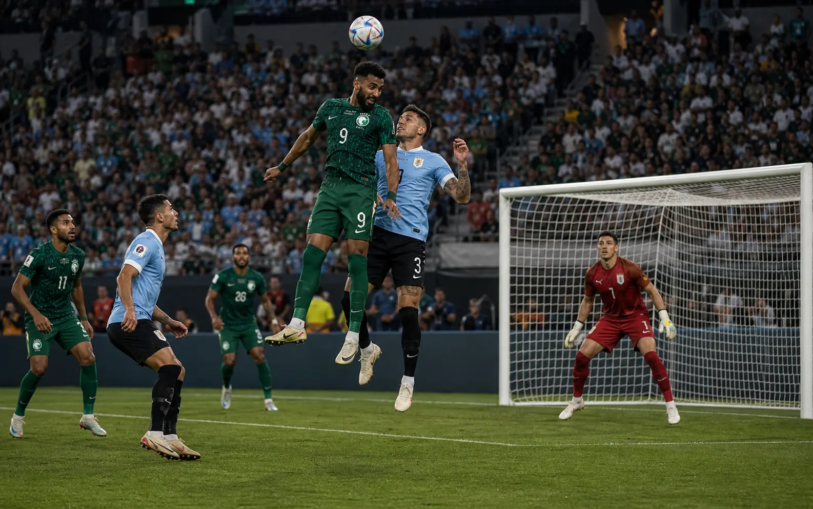 Saudiarabien mot Uruguay i fotbolls-VM 2026