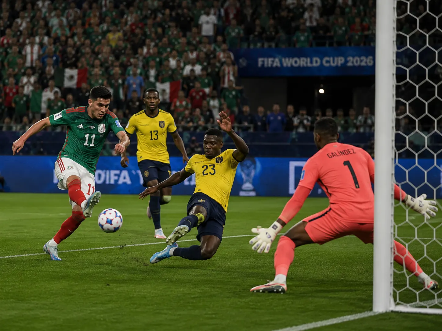 Mexiko-Ecuador fotbolls-VM 2026