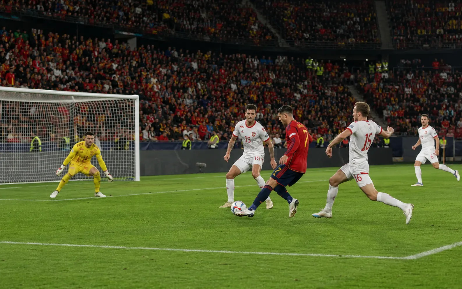 Spanien mot Österrike i fotbolls-VM 2026