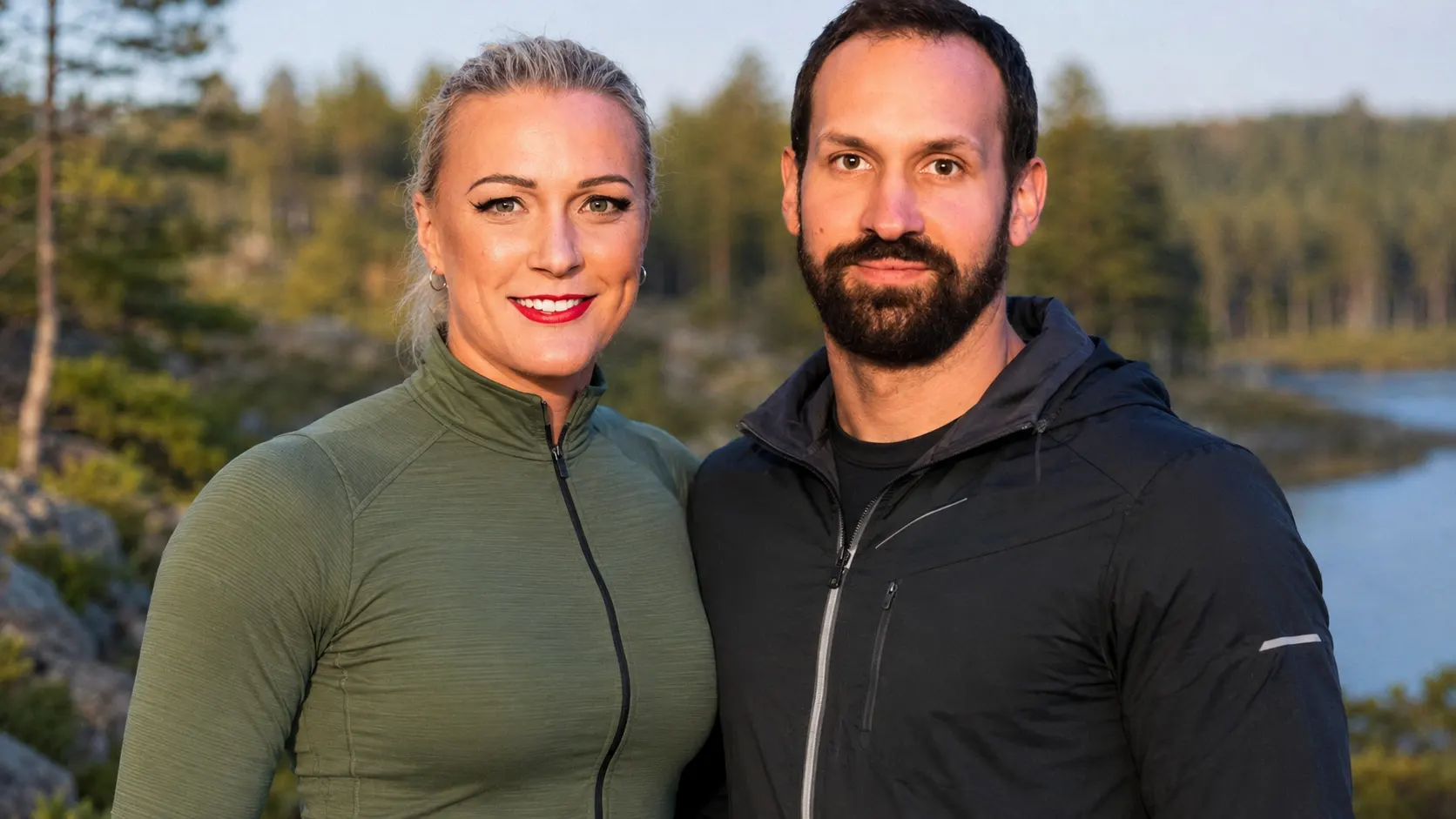 Johan de Jong Skierus och Sarah Sjöström